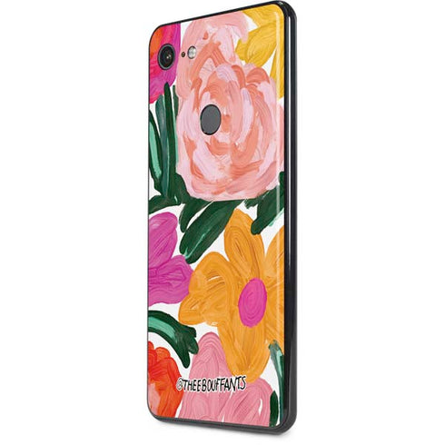 Bouffants and Broken Hearts Painterly Garden Google Pixel 3 XL Skin